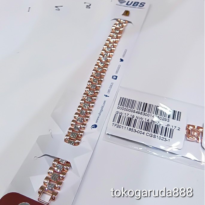 Rantai tangan gelang tali anak dan dewasa emas asli kadar 750 75% jam belt variasi warna cowok cewek