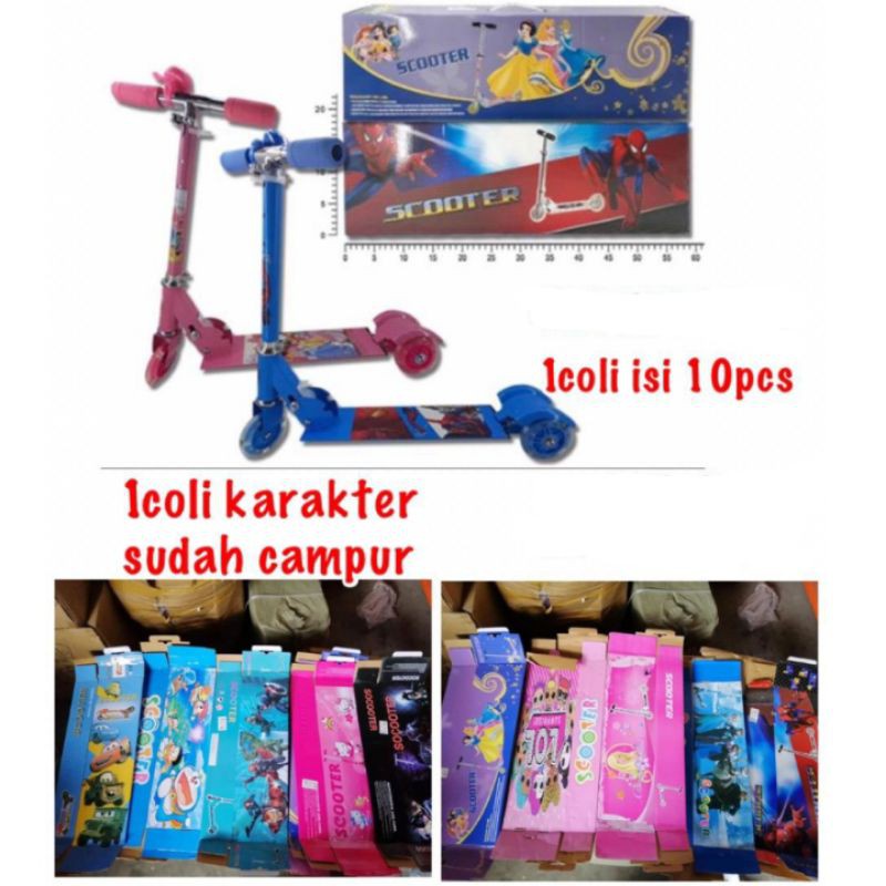 Rem Belakang / SCOOTER Anak / SKUTER ANAK / OTOPED OTOPET KARAKTER