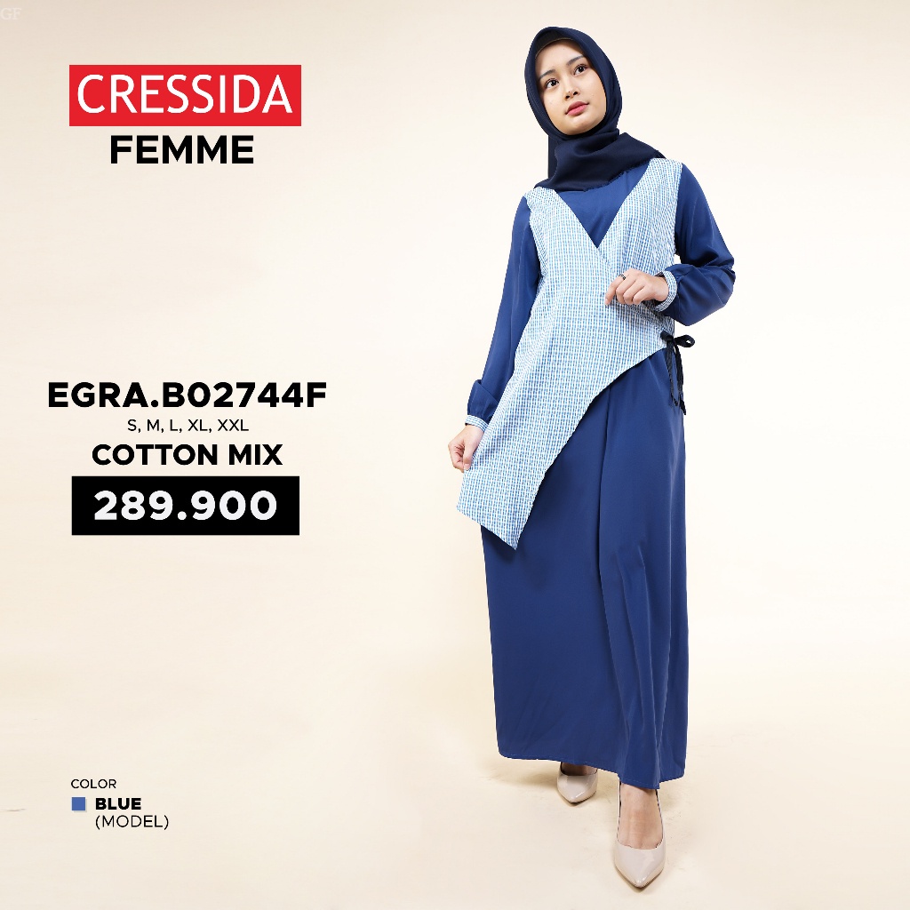 Jubah Gamis Baju Muslim Cewek Cressida - EGRA.B02744F GF