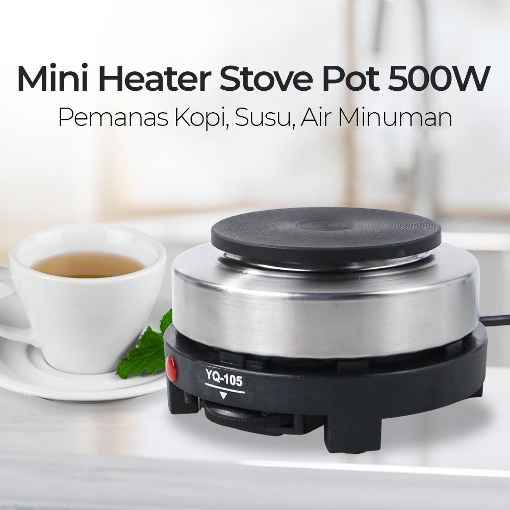 Pemanas Kopi Susu Air Minuman Mini Heater Stove Pot 500W / kompor listrik/ pemanas elektrik/ penghan