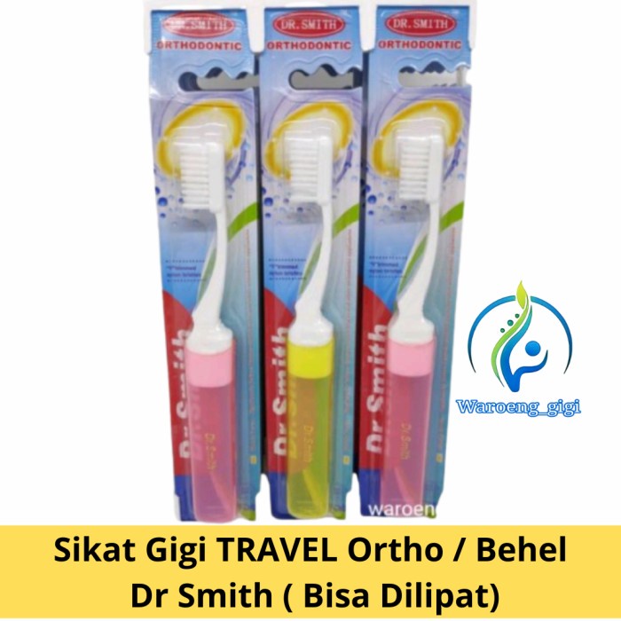 Sikat Gigi Ortho TRAVEL Dr Smith / Sikat Gigi Behel Dr Smith - Warna RANDOM