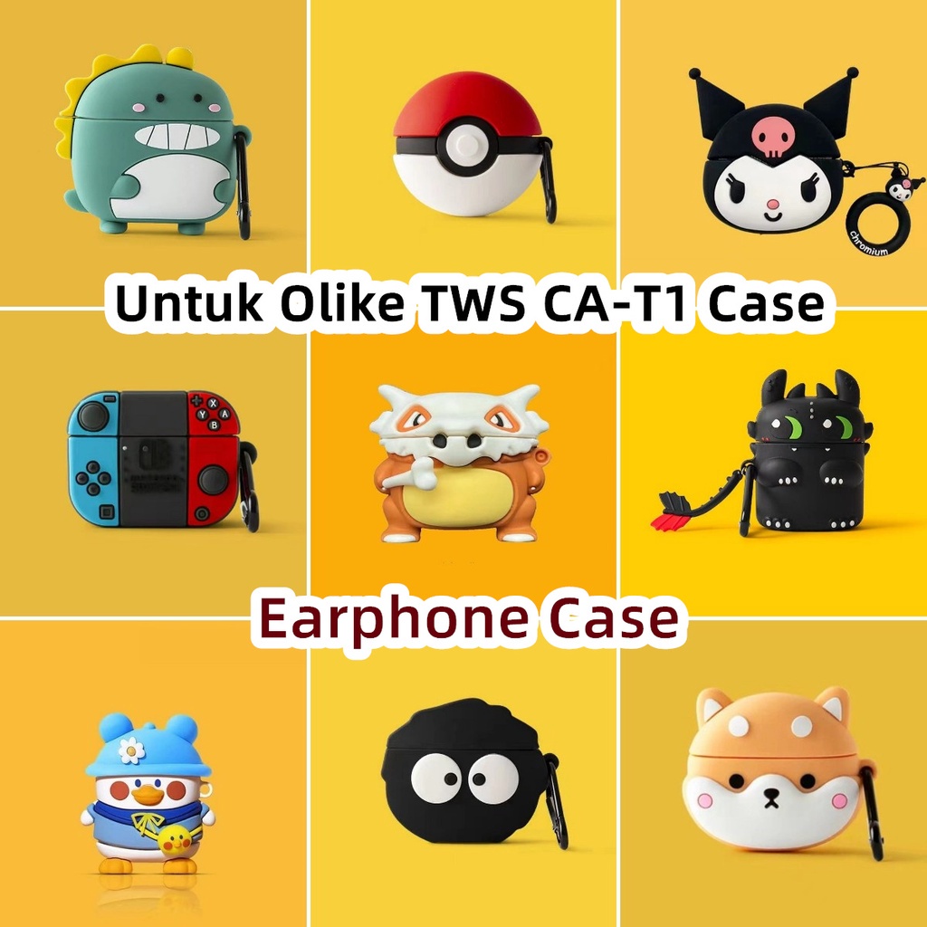 【variety】Untuk Olike TWS CA-T1 Case Kulomi Kreatif Kartun Soft Silicone Earphone Case Cover NO.1