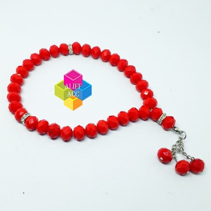 tasbih batu natural fosil batu marjan kating 33 butir 10mm asli