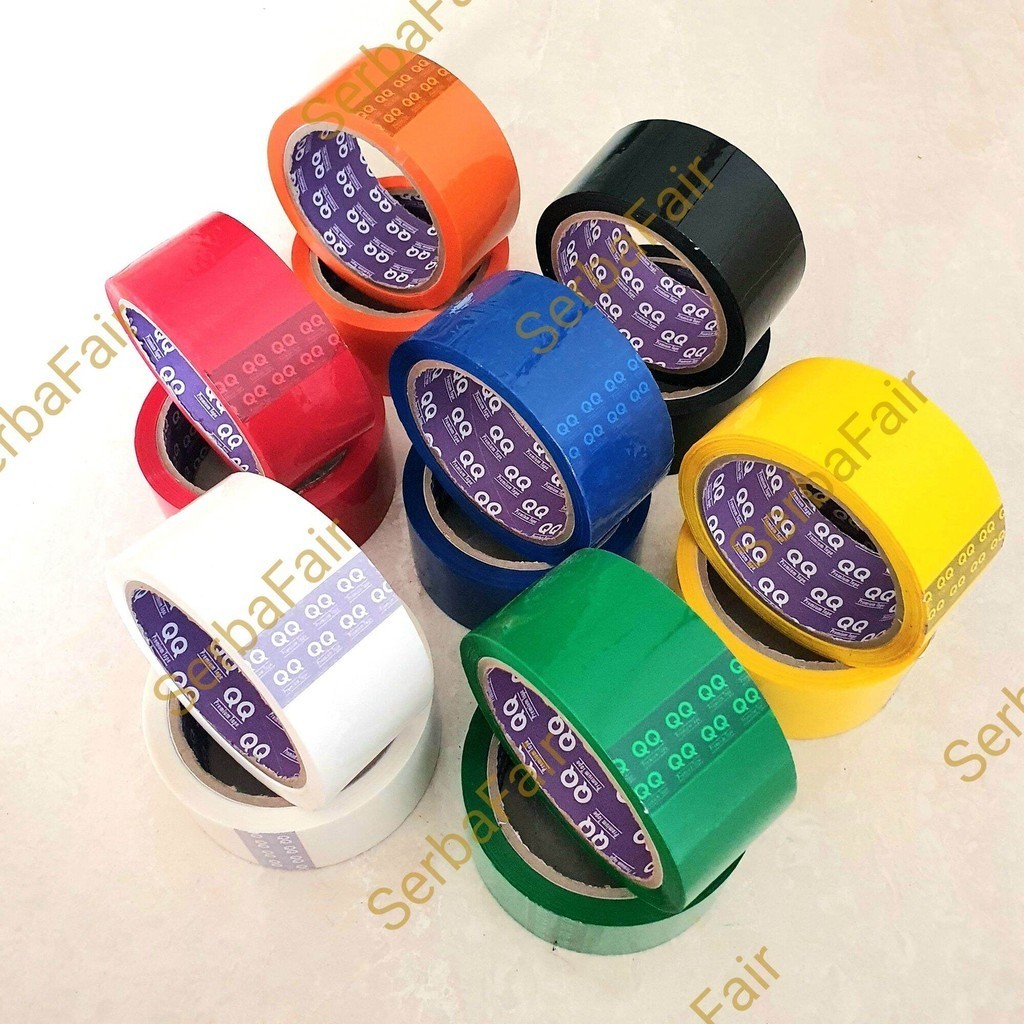 

Lakban Warna QQ Premium Tape 60Yards Ready All Colours