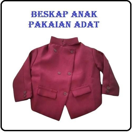 Baju Adat Beskap Jawa  Anak  - Beskap Anak Usia O - SMP - Baju Adat Anak - Pakaian Adat Anak Laki la