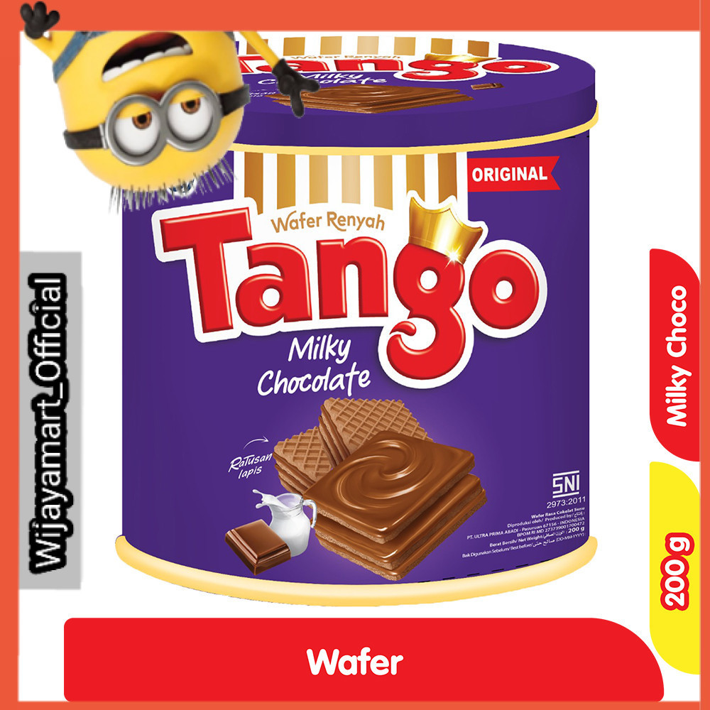 

Tango Wafer Cokelat Milky Kaleng 200 g