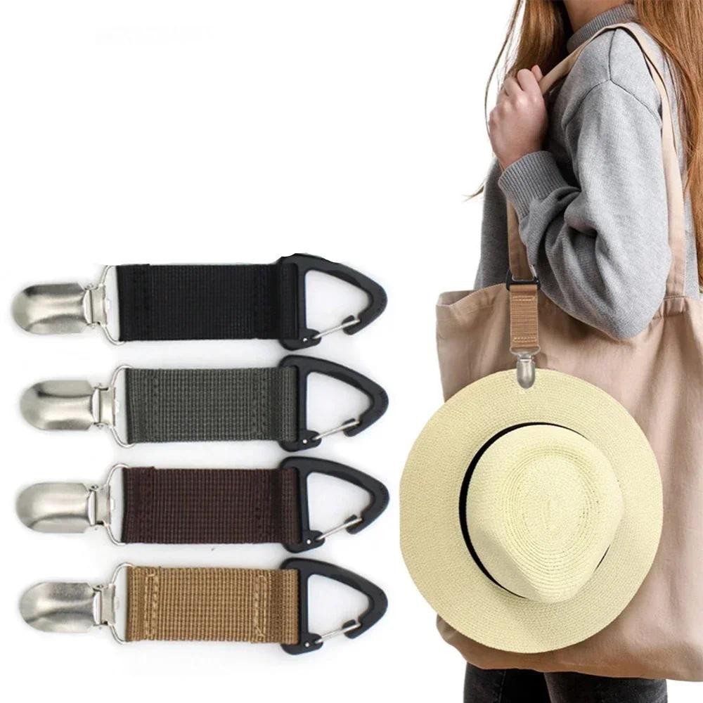 

1pc Backpack Clips Universal Portable Hat Keeper Clip Canvas Lightweight Storage Accessories Travel Outdoor Practical Gadgets
