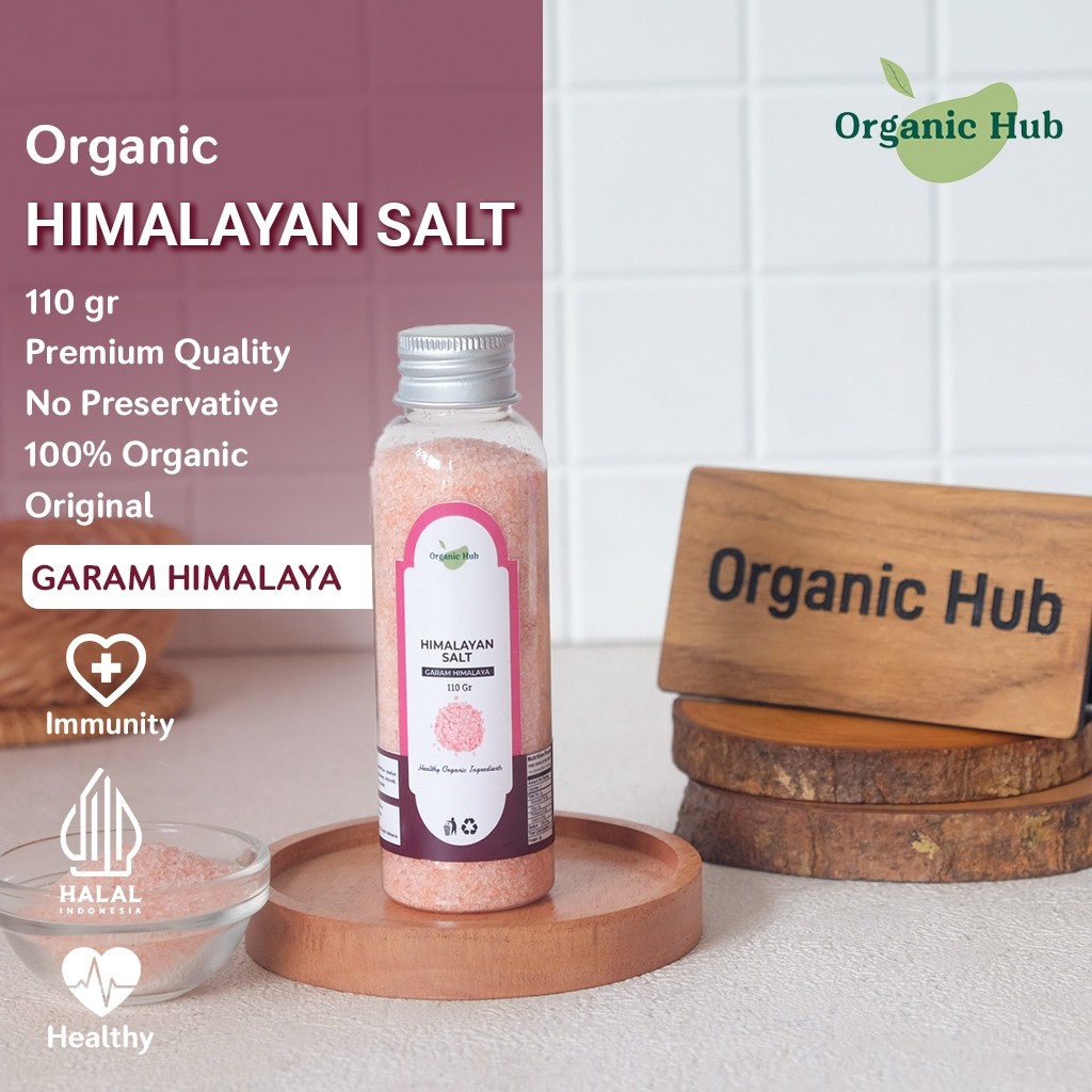 

Organic Hub Himalayan Salt Premium Organik 100% Original Pure Murni Garam Himalaya 110 gr