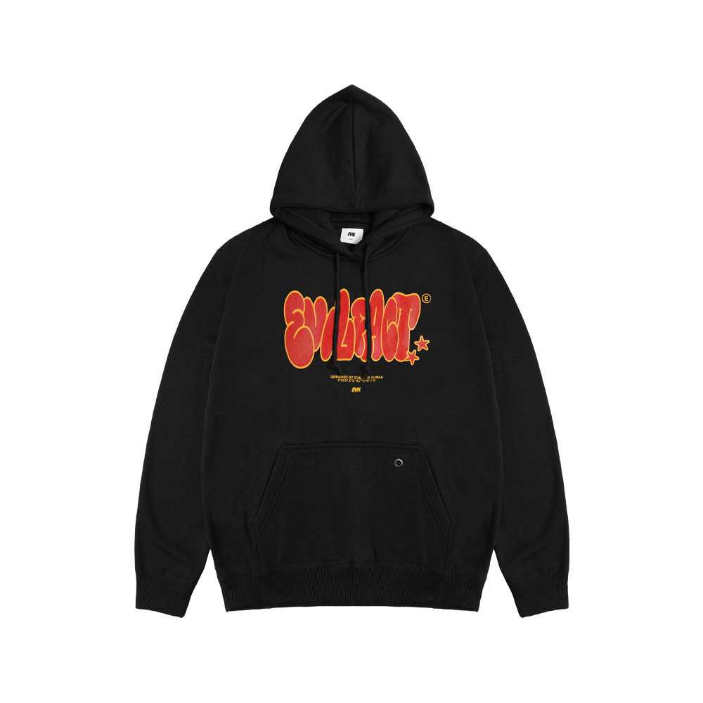 EVIL HOODIE - GROUNDED L24 BLACK