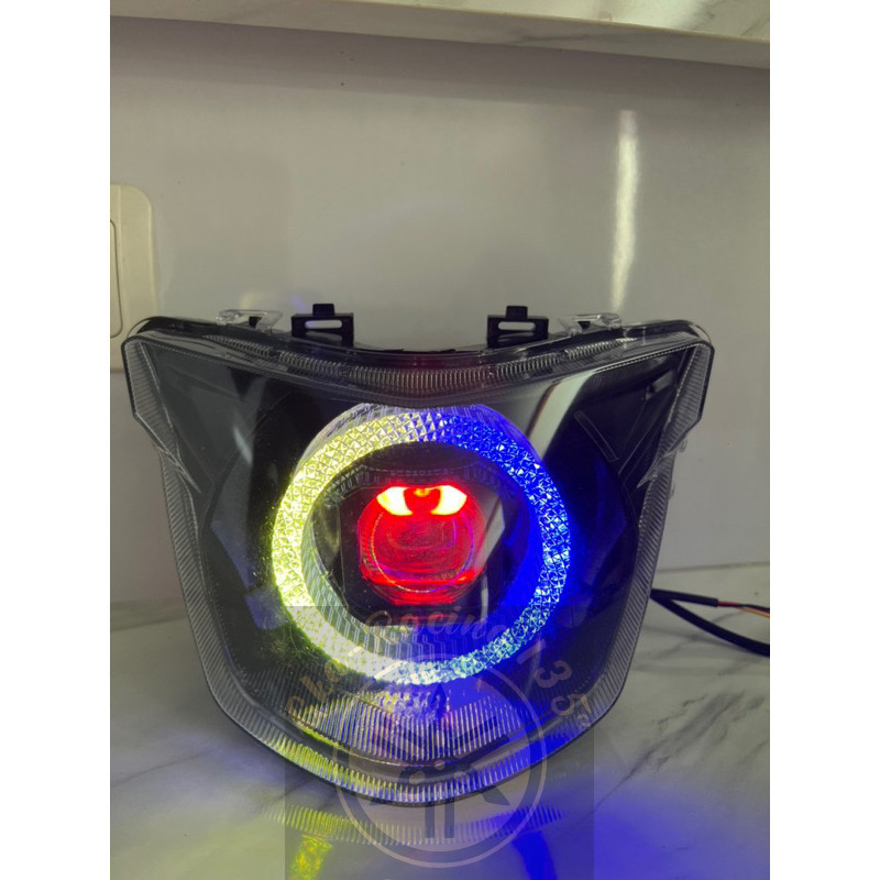 Lampu depan jupiter mx king custome biled billed Matrix Ring bulat kualitas bagus A1