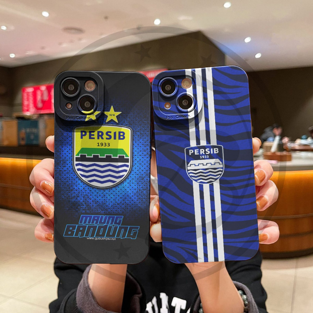 (Untuk semua tipe) Case Casing Persib for tipe hp Samsung Oppo Vivo Iphone Realme redmi LippoCase