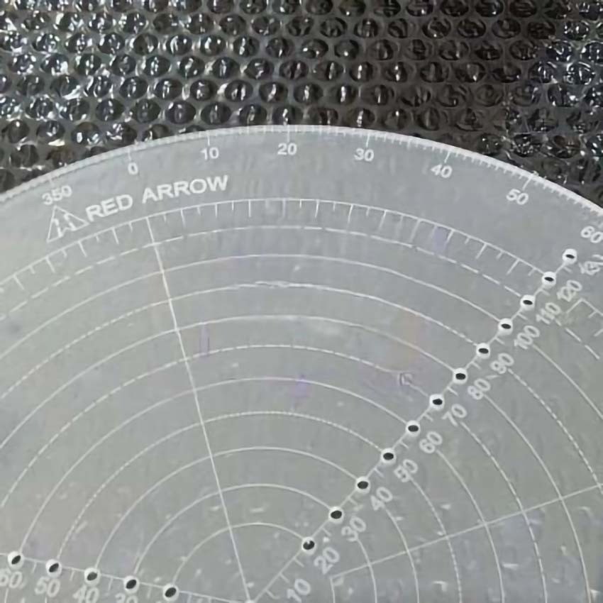 

Penggaris Jahit Pola Bulat Skala 30cm Mika Akrilik Acrylic