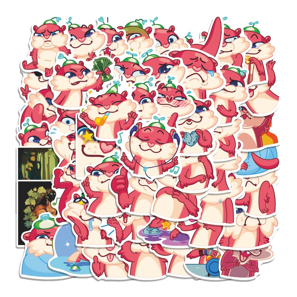 

COD 50 Pcs Stiker Otti Lucu Anti Air Untuk Dekorasi Notebook Sepeda Skateboard Handphone