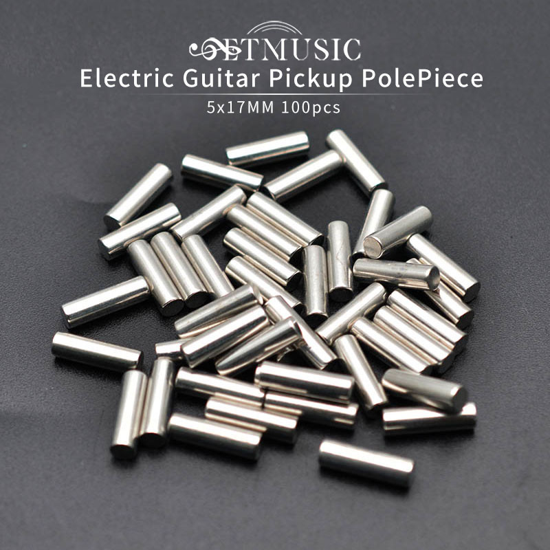 100pcs 5x13/15/17MM Electric Guitar Humbucker Pickup Polepiece Pole Slug Guitar Pickup Slug Rods Smo