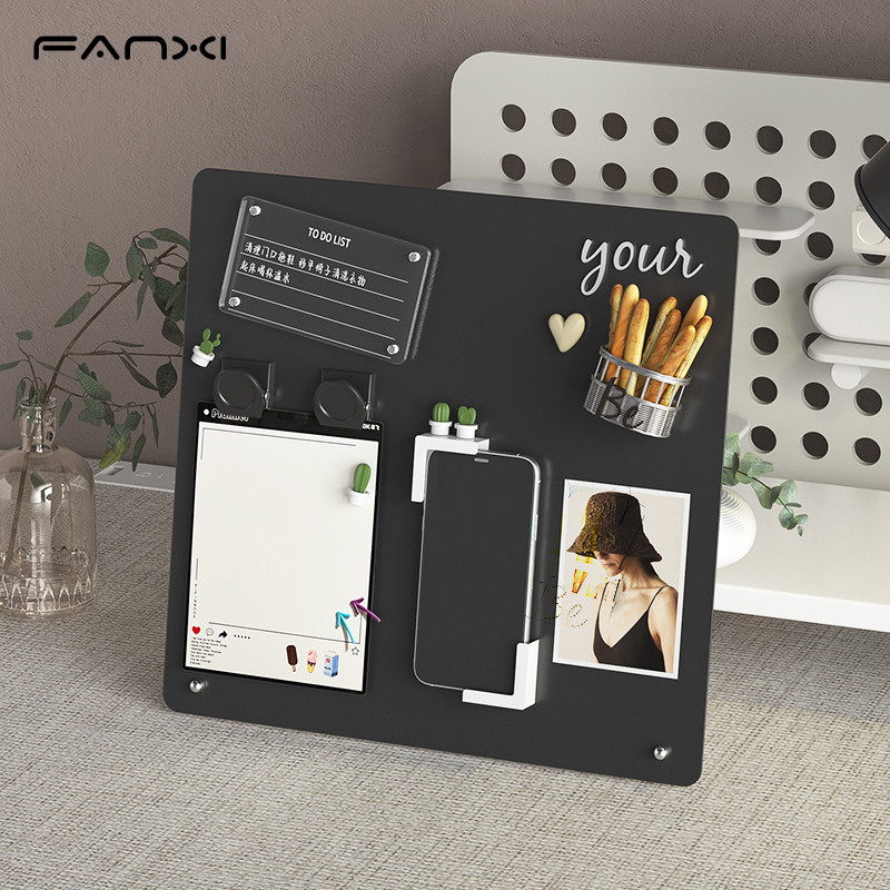 

Magnetic board with stand Desktop Erasable magnetic board for notes Magnetic board with Magnetic clip Magnetic message board