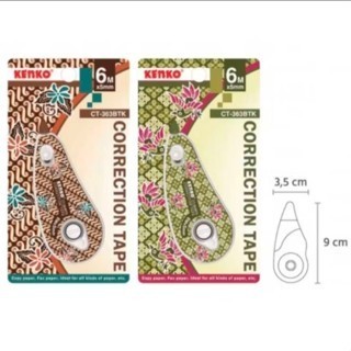 

JUAL PROMO KENKO CORRECTION TAPE BATIK CT-363BTK (6M X 5MM)