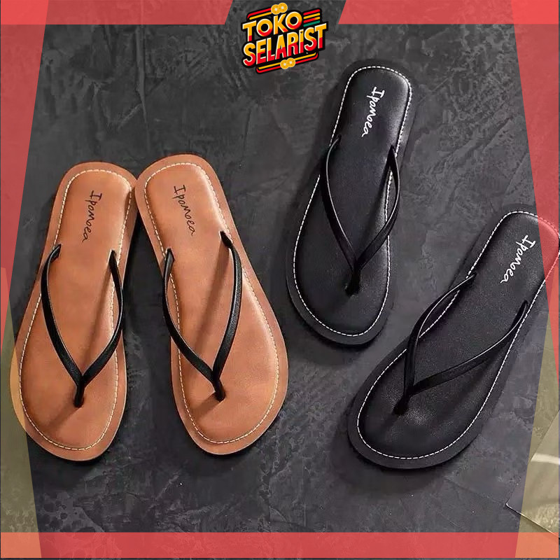 COD Makassar SANDAL WANITA JEPIT AC SIMPLE IPOMOEA