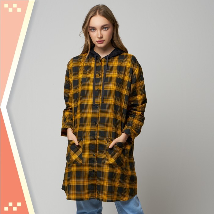 Promo Murah Pakaian Wanita Tunik Cantik PRemium / Monellina 501140 Tunik Oversize Wanita Hoodie Leng