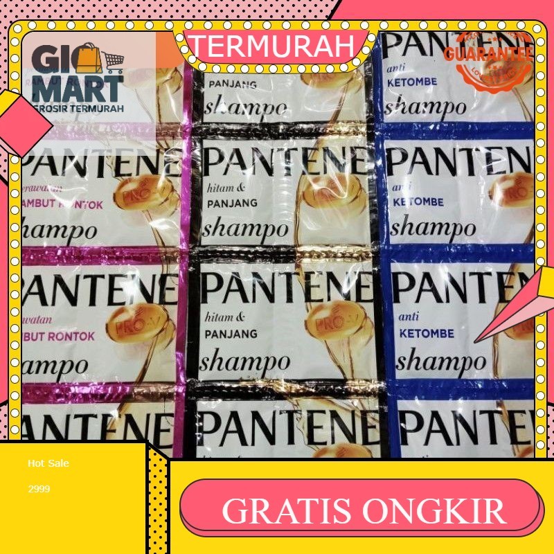 

** ISI 24 ** SBM PANTENE SHAMPO SACHET 1 RENCENG ISI 12 BARIS ( DOUBLE SACHET )