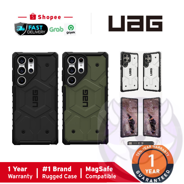 UAG hard case Pathfinder Case Samsung Galaxy S24 Ultra S23 Ultra - Magsafe Casing - Hitam, S24 Ultra