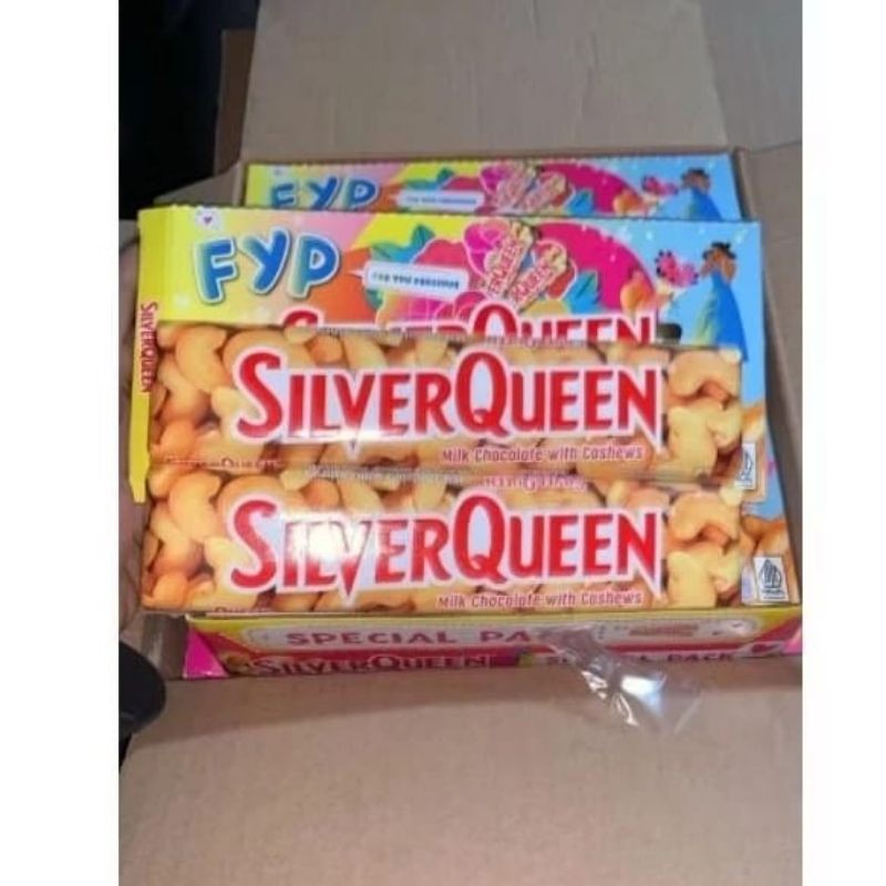

Promo,coklat SilverQueen Almonds dengan Cokelat Makanan 1 box isi 10 pcs Terlaris