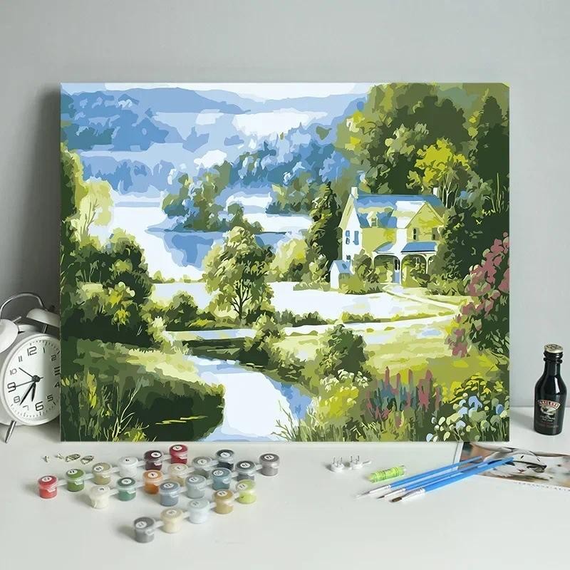 

3424061Digital oil painting living room decorative painting sofa background wall hanging painting