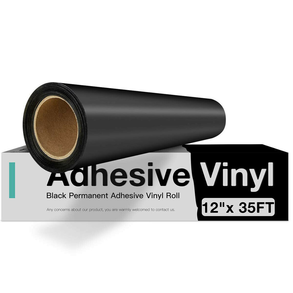 

HTVRONT 12"X35ft/30x1066cm Matte Permanent Adhesive Vinyl Roll for Cricut Craft DIY Cup Glass Phone Case Decor Stickers