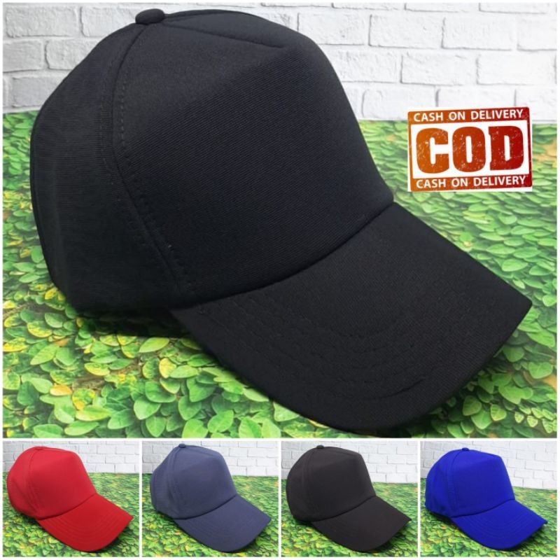 PROMO .........COD TOPI BASEBALL POLOS TOPI POLOS PRIA TOPI BASEBALL PRIA WANITA TOPI HITAM POLOS PR