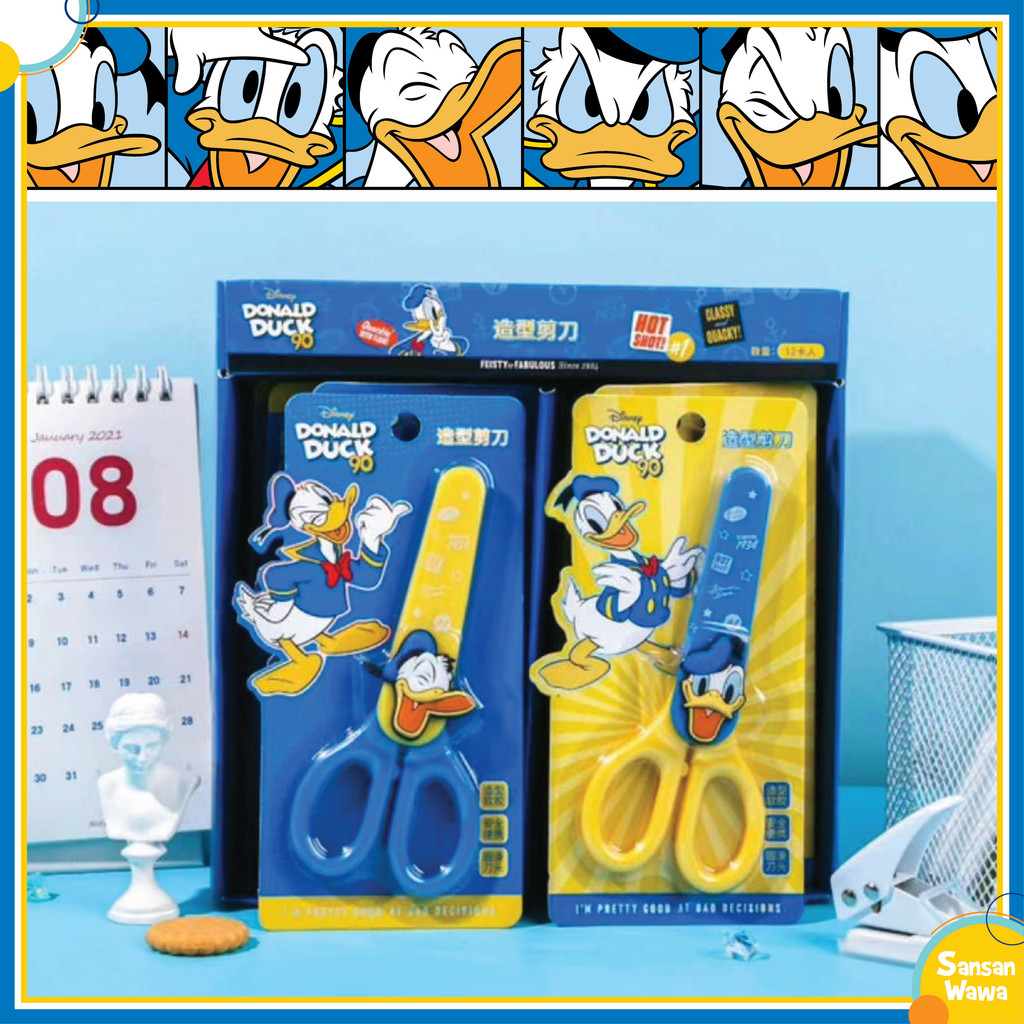 

Gunting mini karakter Donald Duck, Princess Cinderella , Snow White gunting lucu alat tulis sekolah