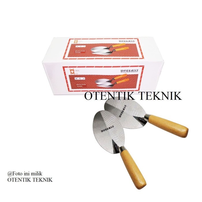 SENDOK SEMEN PLAT GAGANG / HANDLE KAYU 6 INCI - SEKOP TANAH KECIL 6" - SEKOP SEMEN 6 INCI