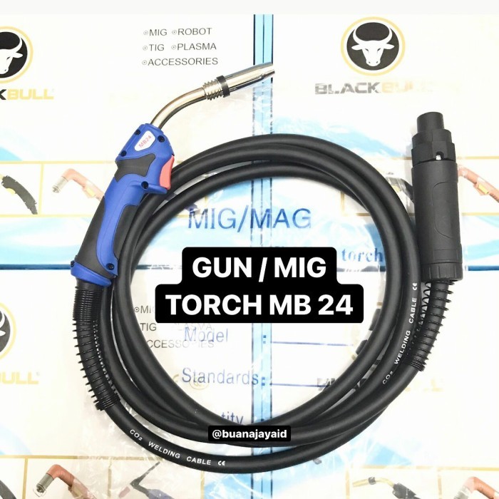 Stang MIG/MIG Torch MB 24 MB-24 MB24 Panjang Kabel 4M stang gun co co2