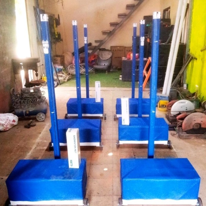 tiang net badminton portable net 1 sett