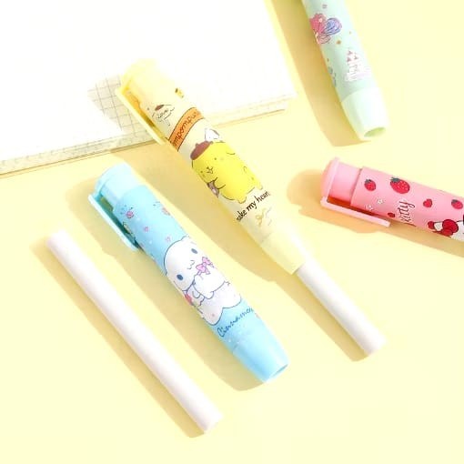 

Penghapus pensil pulpen korea pen shape eraser penghapus karakter penghapus mekanik - Biru