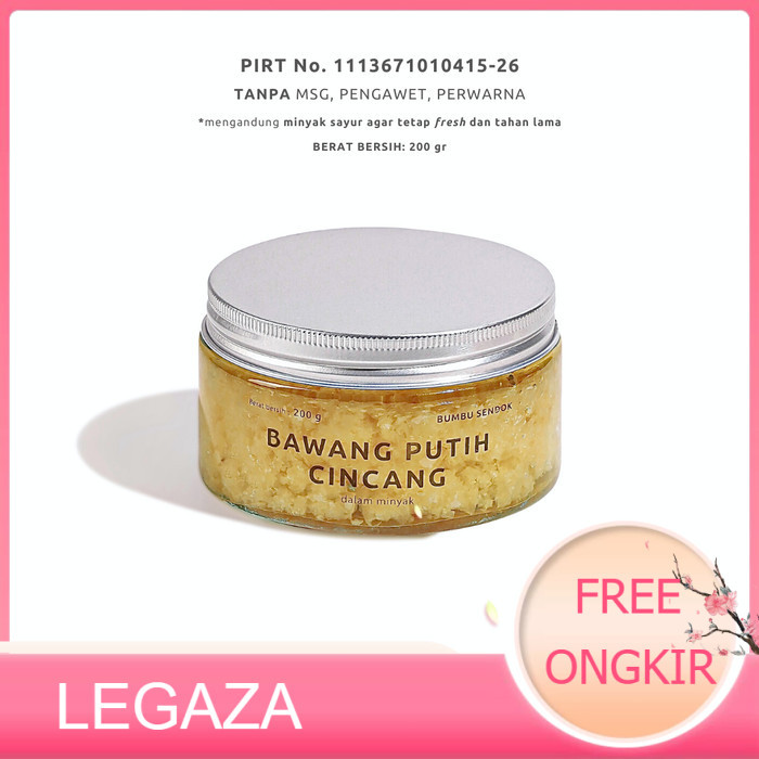 

BUMBU SENDOK Bang Putih Cincang dalam Minyak / Minced Garlic 200g - SAWIT - Legaza