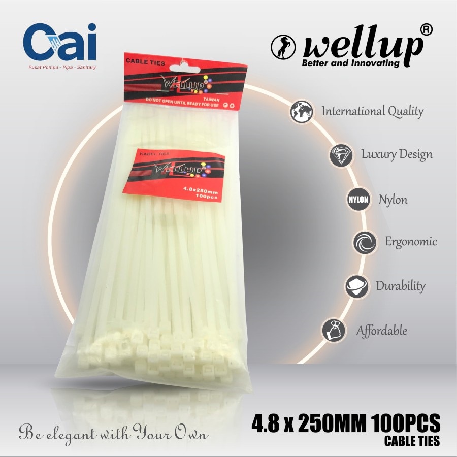 KABEL TIES 25 CM WELLUP