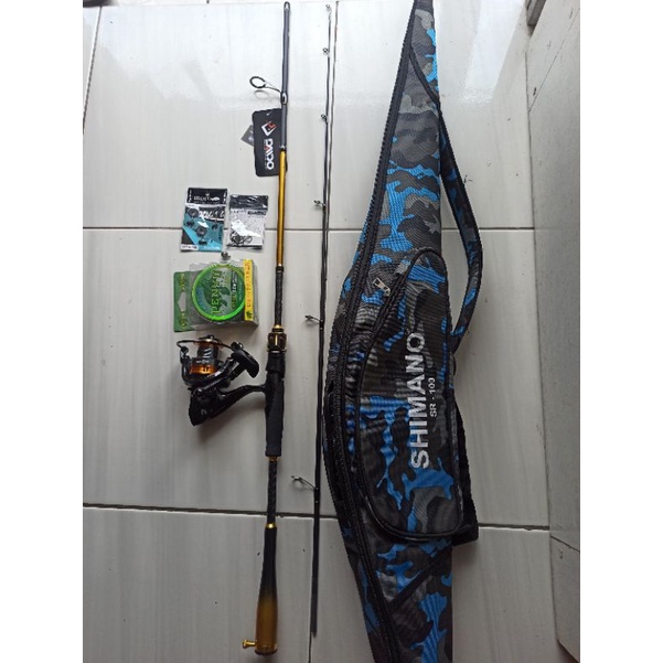 SET PANCING LENGKAP KHUSUS GALATAMA GALAPUNG IKAN LELE BAWAL MAS PATIN RING FULL FUJI KEKUATAN 12-15