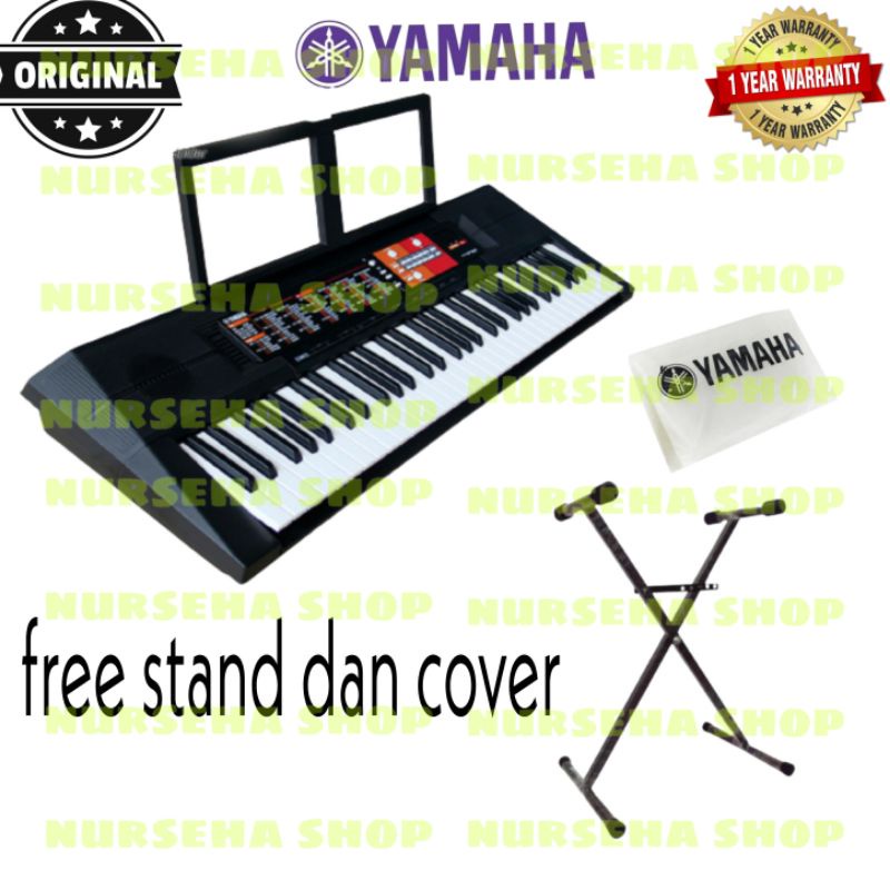 Keyboard piano YAMAHA F51 Free stand dan cover