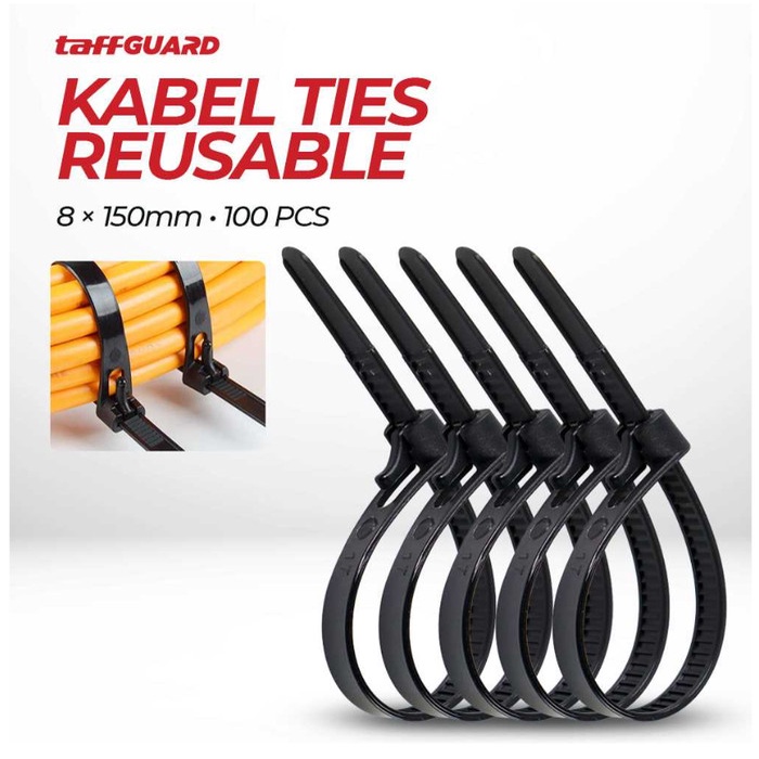 Kabel Ties Reusable 100 pcs