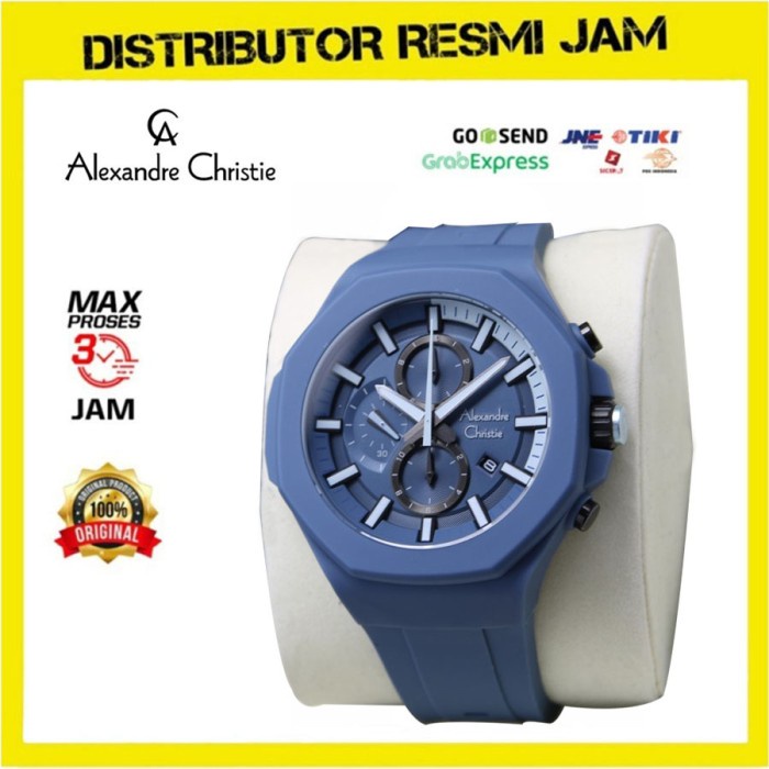 Jam Tangan Pria Alexandre Christie AC 6590 Blue