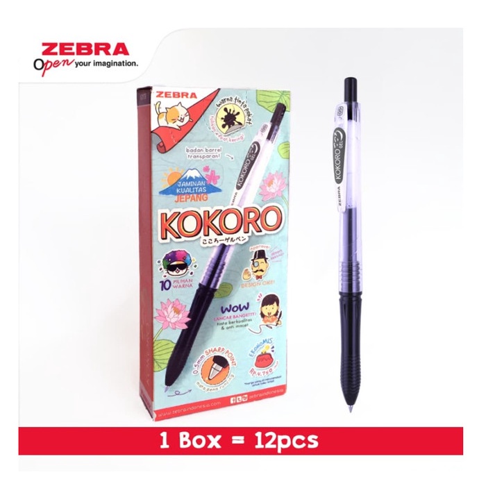 

Terbaru- Pulpen / Pen / Ballpoint Zebra Kokoro Gel 0.5