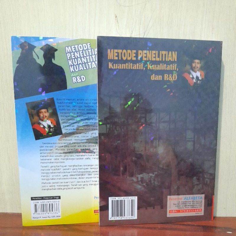 Paket 2 Buku Metode Penelitian Kuantitatif Kualitatif dan R&amp;D Terlaris - Prof.Dr.Sugiyono Terlaris