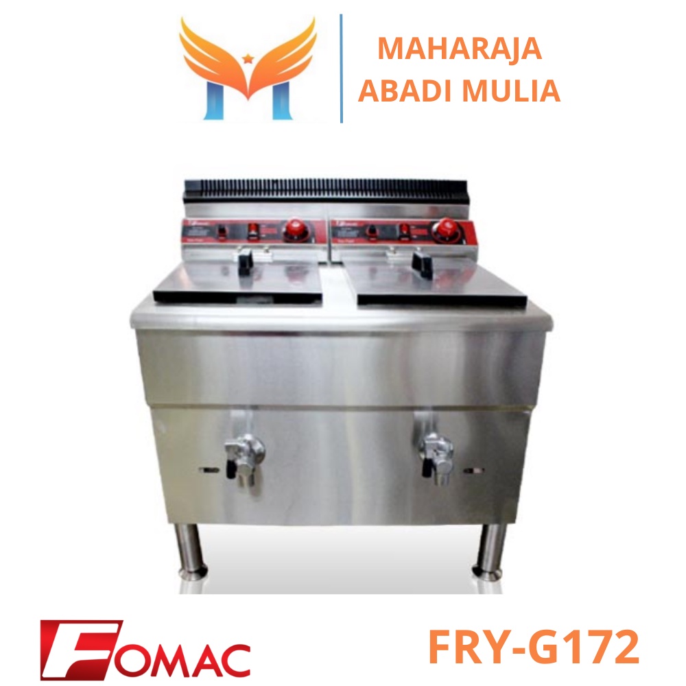 Deep Fryer Gas 17 Liter Fry-G172 Gas Deep Fryer 2 Tank Garansi Resmi