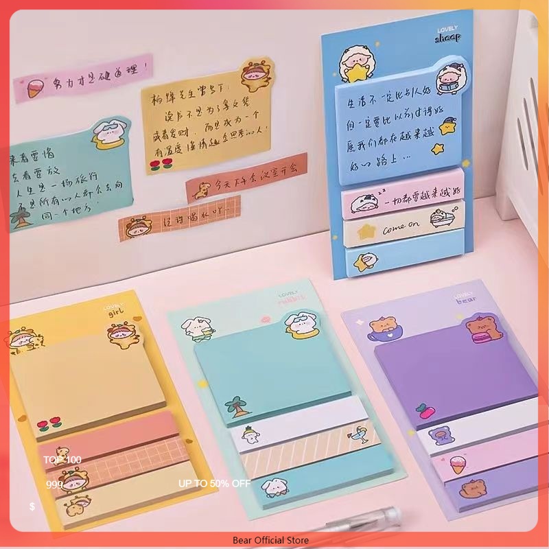 

Catatan Tempel Kartun/ Catatan Tempel Penanda Hewan Lucu Catatan Lucu-COD