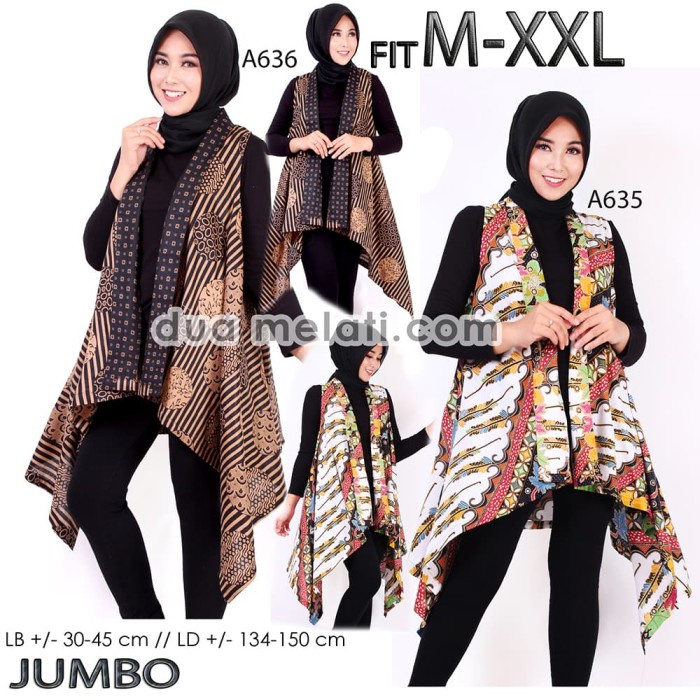 ✨LARIS✨ -Baju gamis batik outerwear wanita outer tunik batik luaran muslim - A635