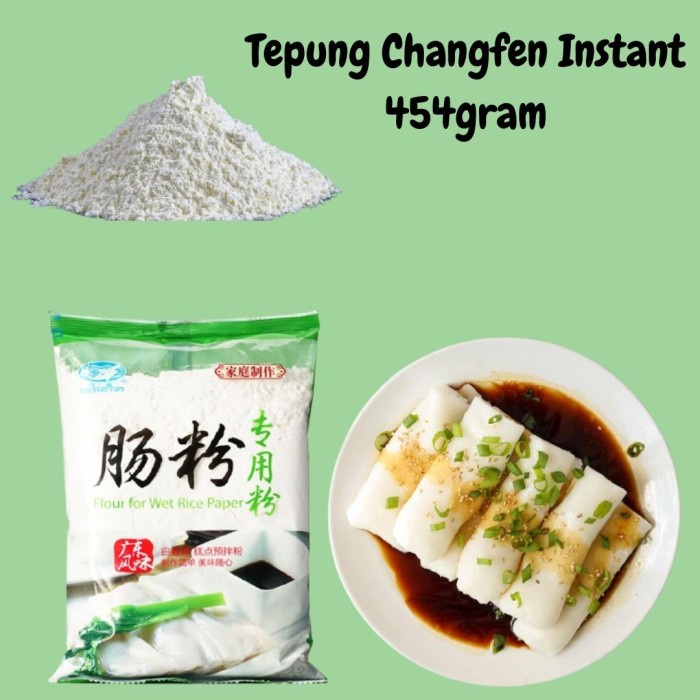 

Bisa COD Murmer Tepung Chang fen instant, Changfen 500gr, cheong fun, Rice Noodle Roll