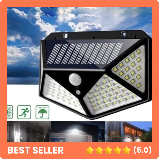 Lampu Sensor Light 100LED Lampu Solar Sensor Gelap 100 LED Lampu Solar