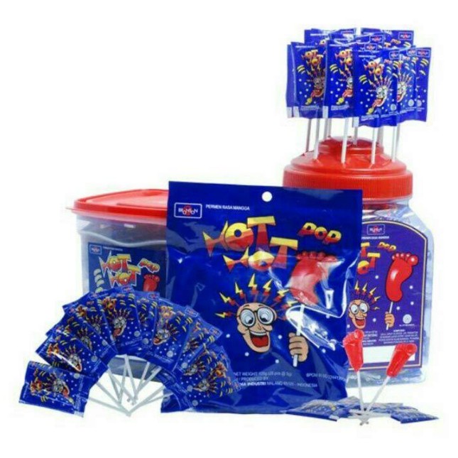 

✨PROMO✨ -1 Toples - Bronson Hot Hot Pop Permen Kaki Lolipop [500 g/ 100 pcs]