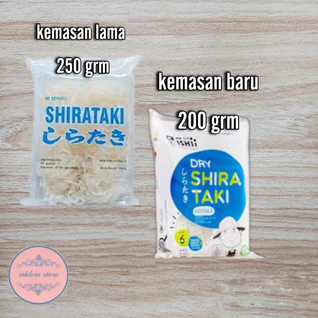 

Dry shirataki/Mie kering Shirataki (mie kering)