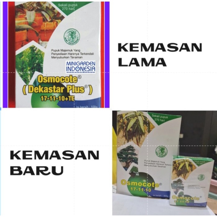 OSMOCOTE 500 GRAM 17 11 10 pupuk dekastar plus slow release