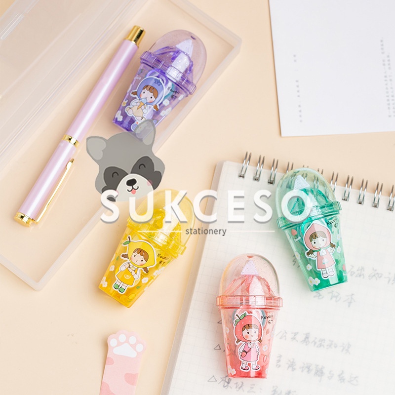 

Glue Tape Twingo Ice Cream Lem Kertas 5mm x 5m Bentuk Ice Cream Lucu